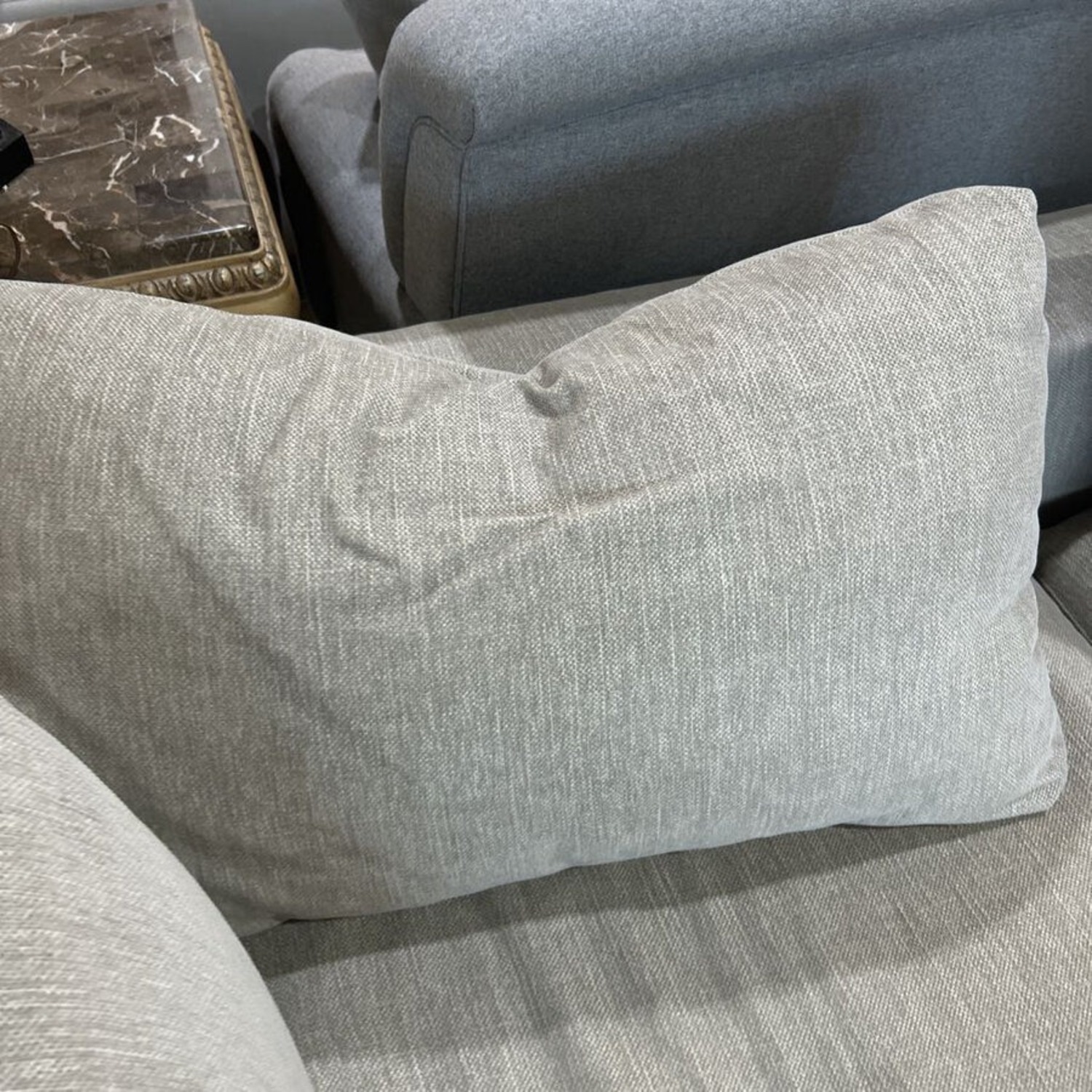 Pottery Barn Dream Chenille Grand Square Arm Sofa - image-3