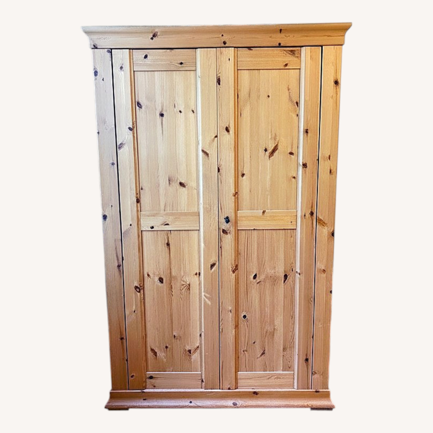 Natural Wood Armoire - image-0