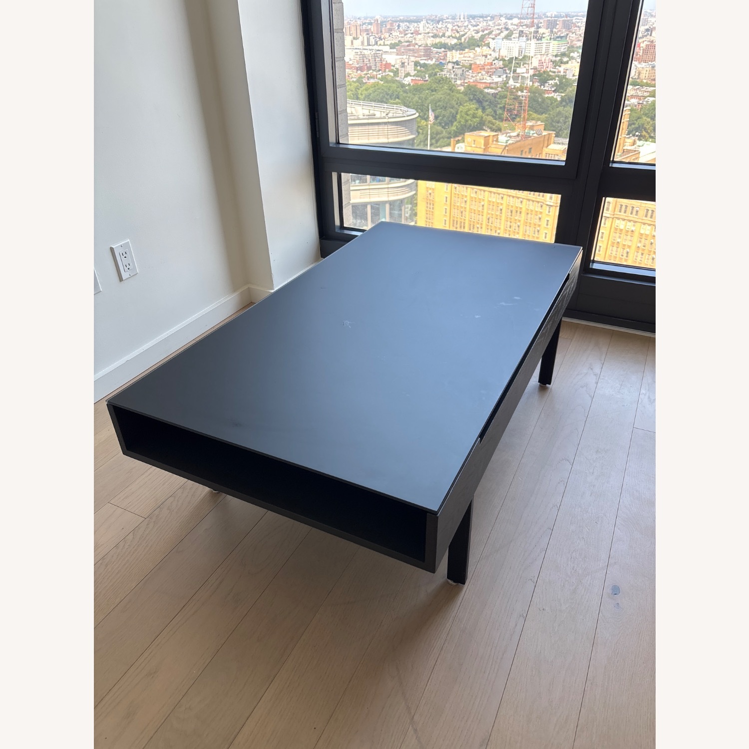 BDI Glass Lift-Top Coffee Table (Black) - image-4