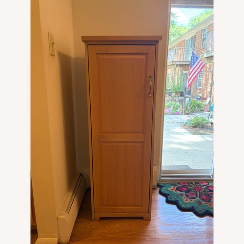 Used Solid Wood Storage Cabinet for sale on AptDeco