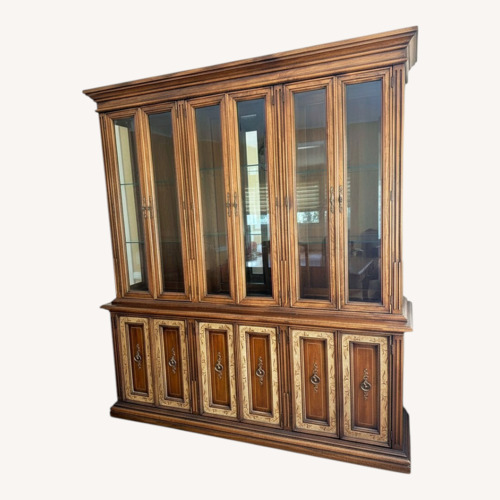 Used Drexel Martinsville Dark Brown Wood Wall Unit for sale on AptDeco
