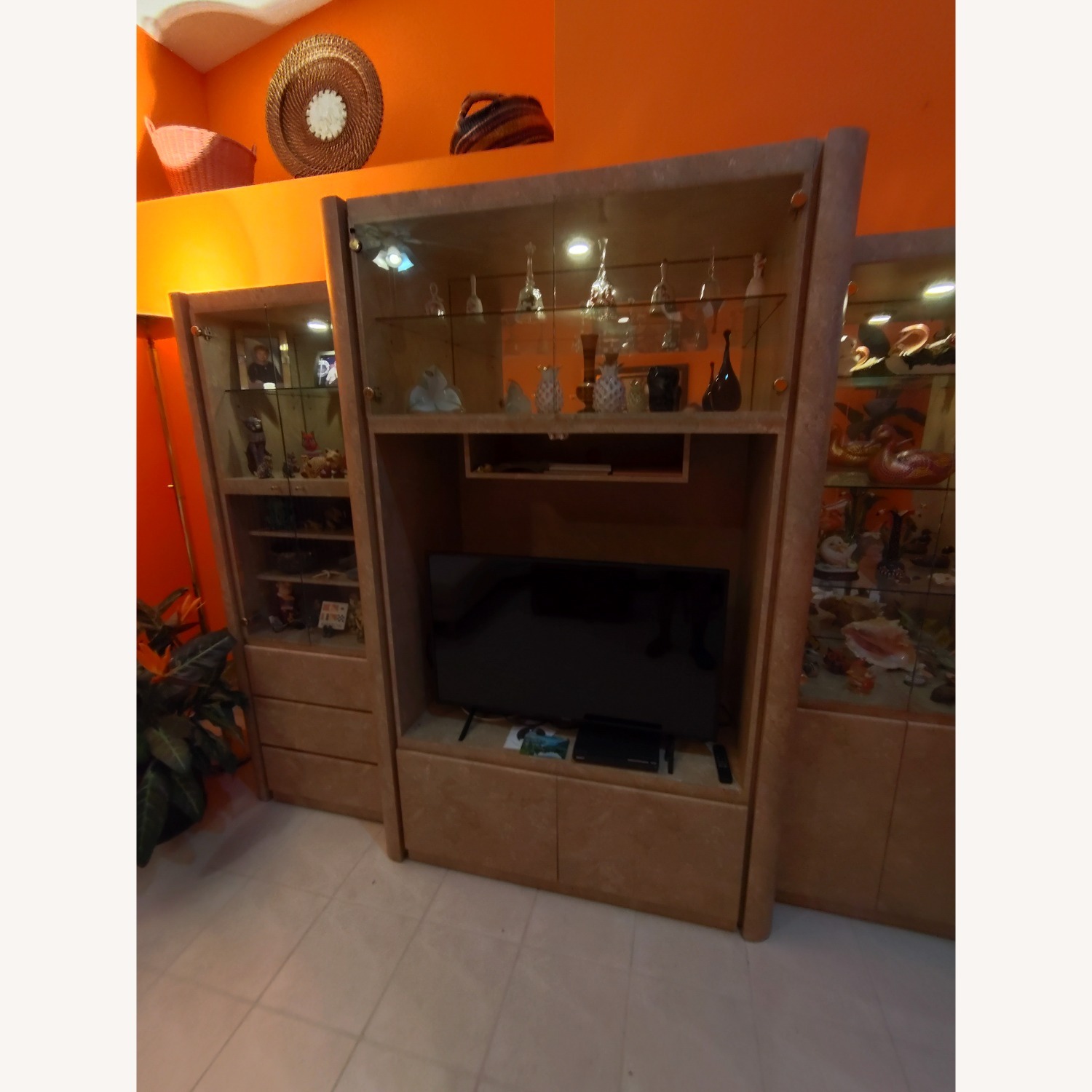 Custom Built Wood Wall Unit - image-5