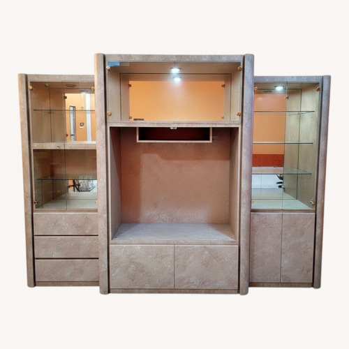 Used Custom Built Wood Wall Unit for sale on AptDeco