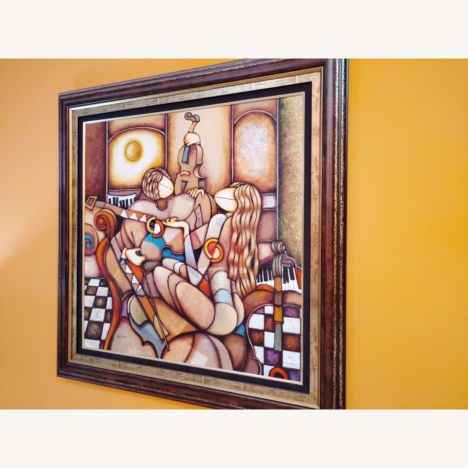 Oil Painting Musical Trio By Charles Lee Wall Art - image-3