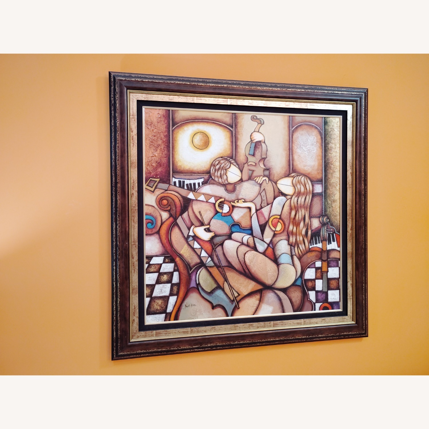 Oil Painting Musical Trio By Charles Lee Wall Art - image-2