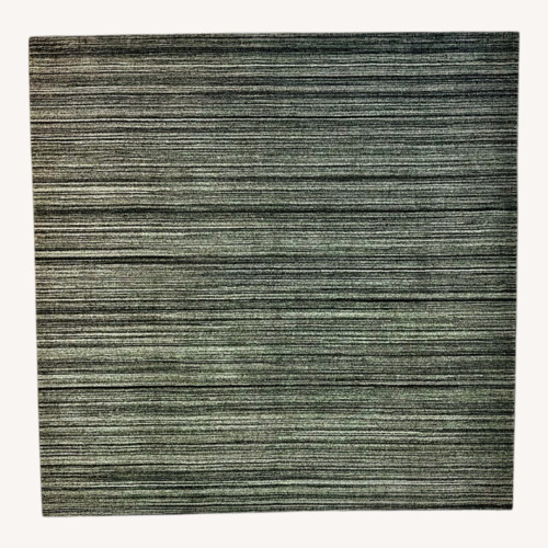 Used Light Gray Wool Area Rug 8' x 8' for sale on AptDeco