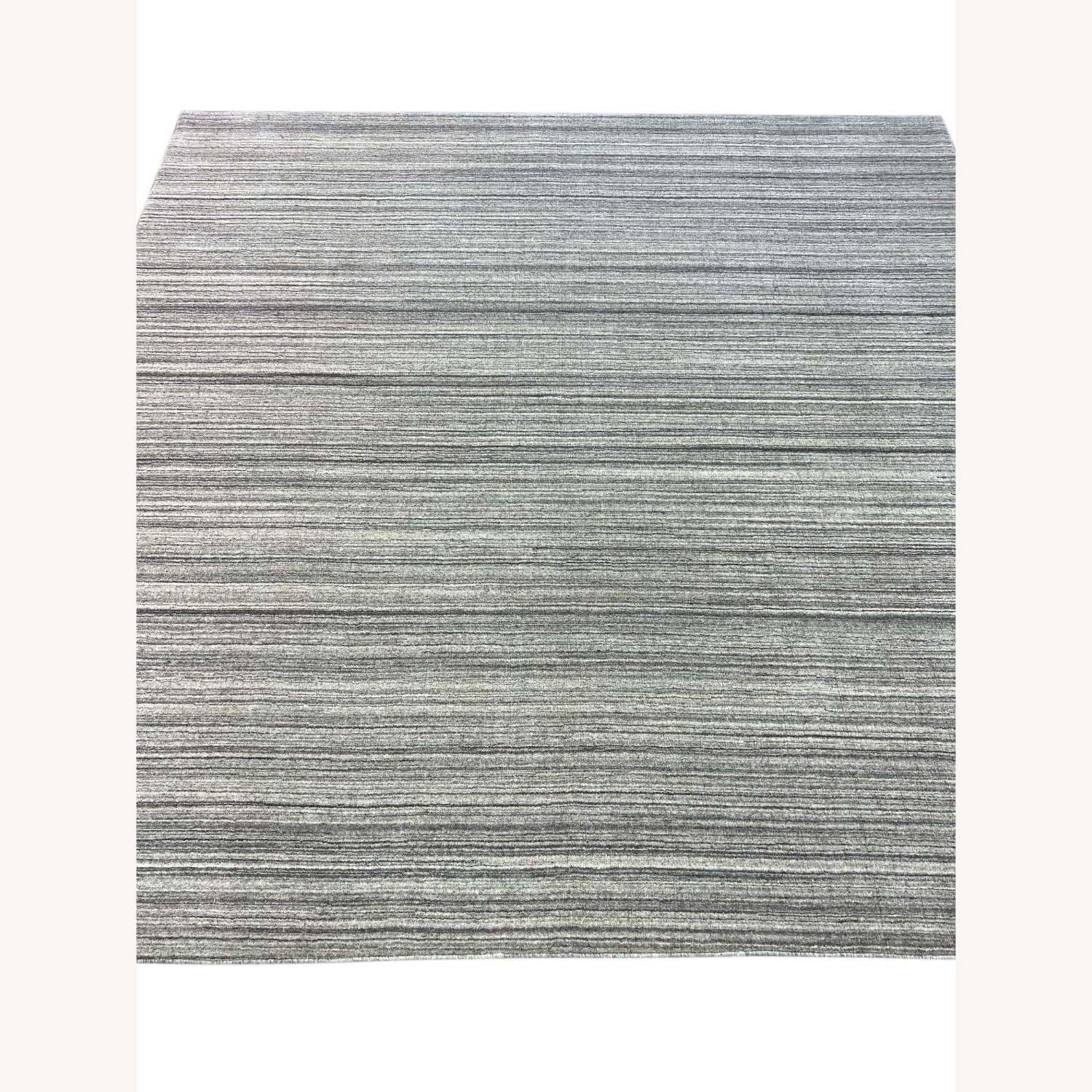 Light Gray Wool Area Rug 8' x 8' - image-5