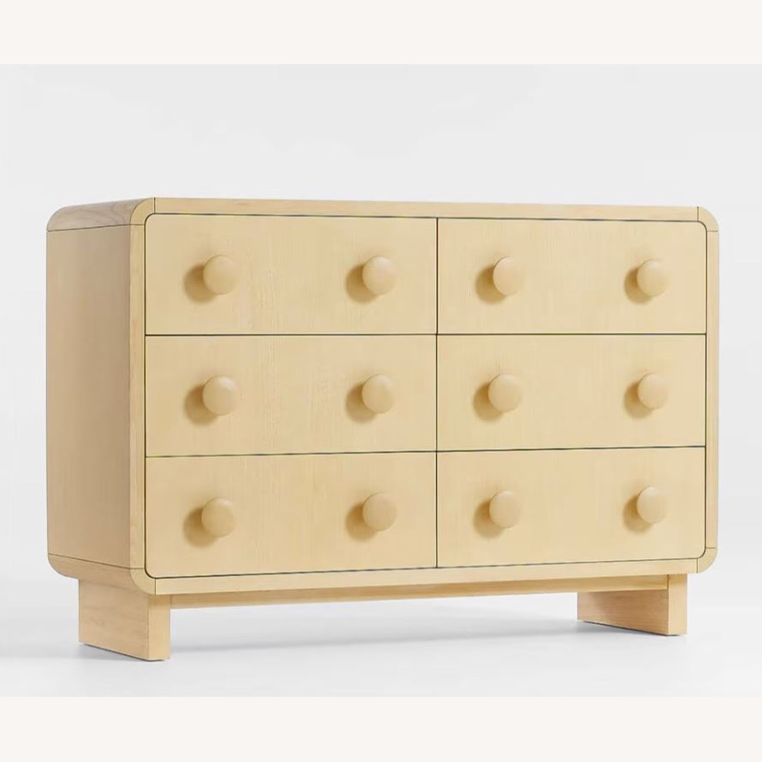Crate & Kids Steamer Lane 6-Drawer Natural Wood Dresser - image-1