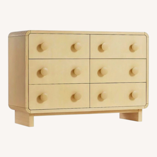 Used Crate & Kids Steamer Lane 6-Drawer Natural Wood Dresser for sale on AptDeco