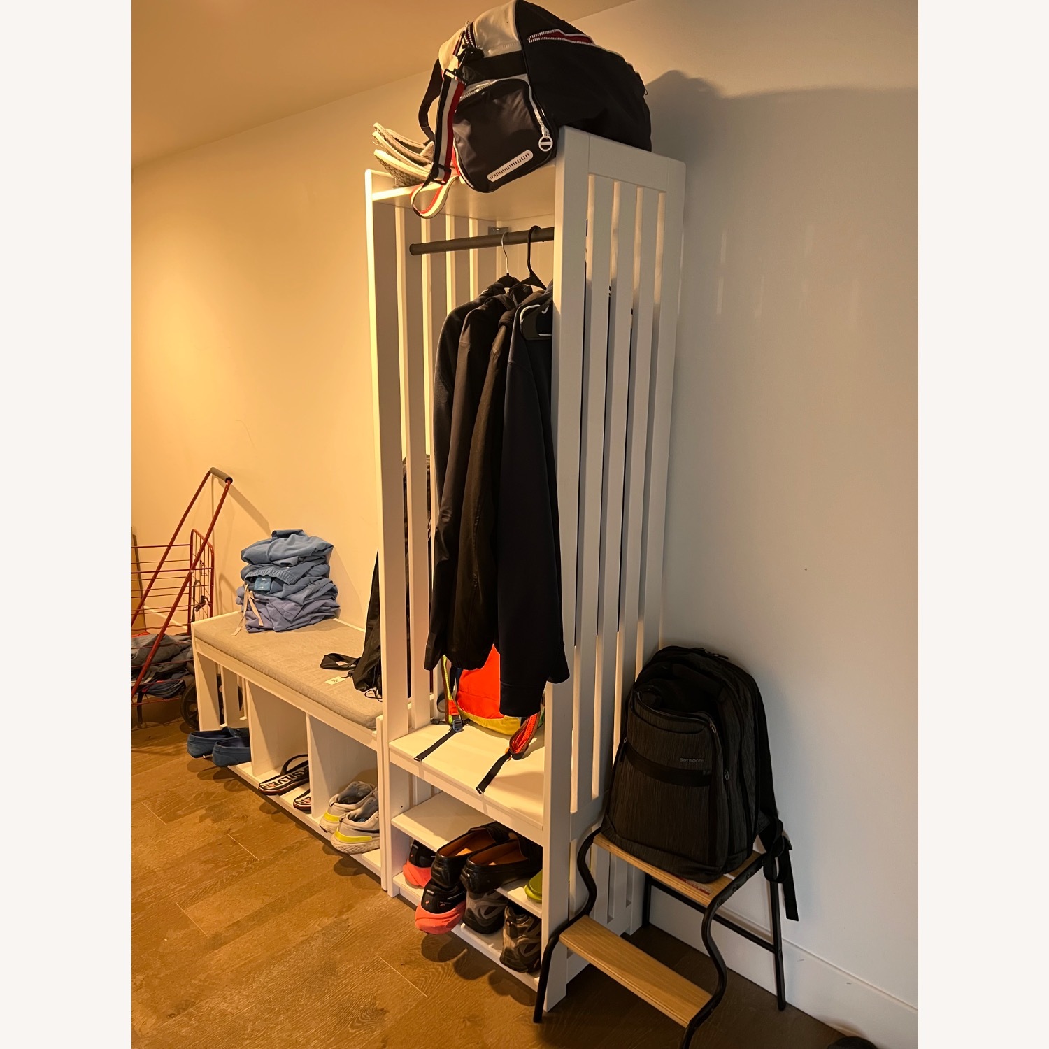 IKEA PANGET Coat Rack with Shoe Storage Unit - image-2