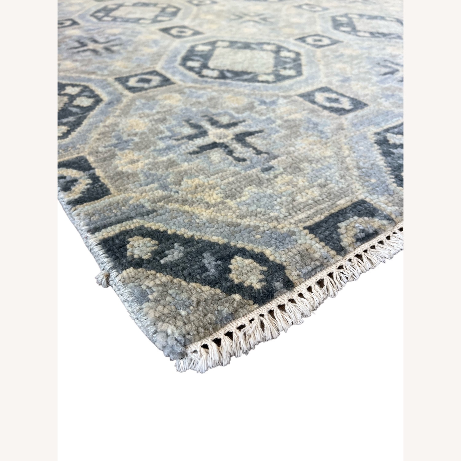 Blue Wool Area Rug 8' x 10' - image-5
