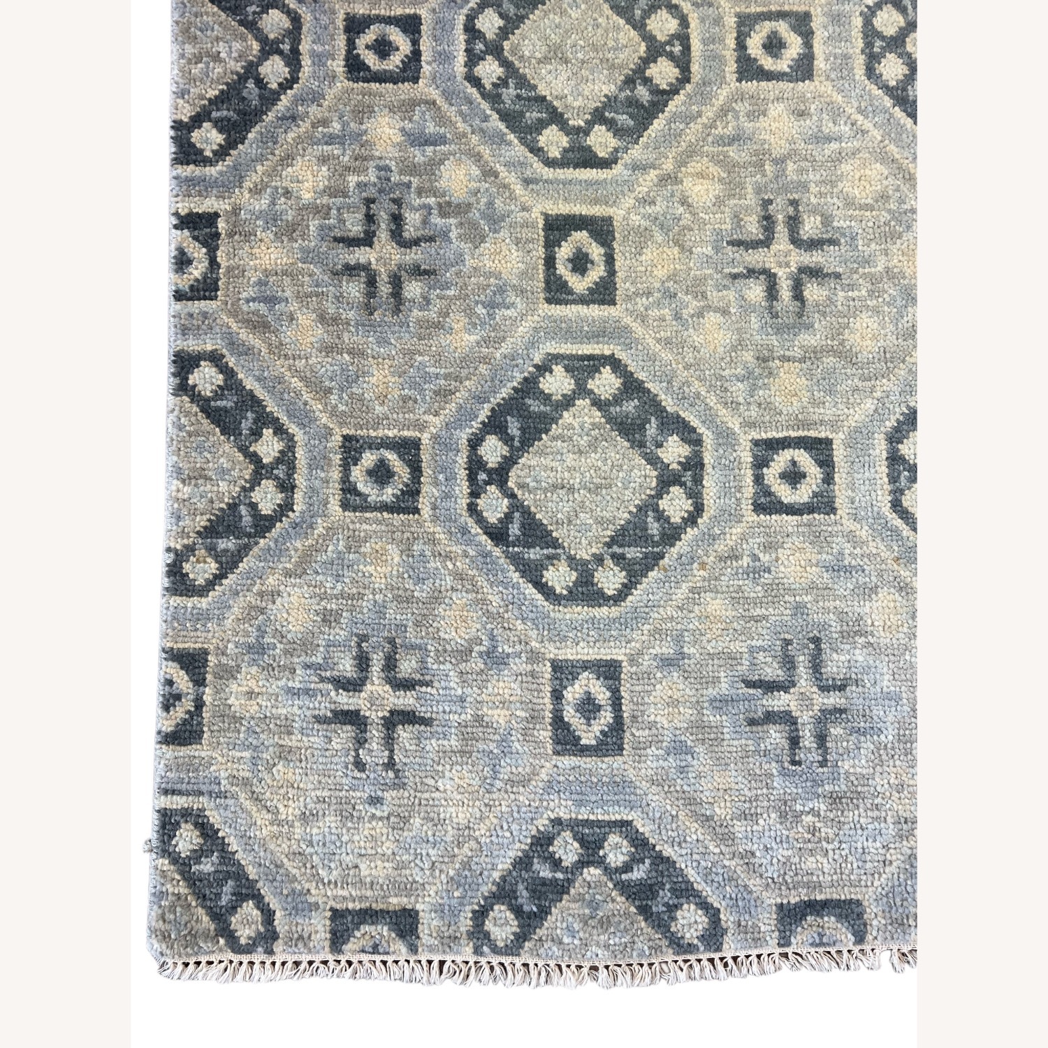 Blue Wool Area Rug 8' x 10' - image-4
