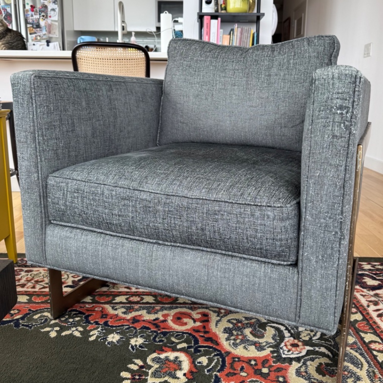 Lexington Furniture Light Gray Fabric Armchair - image-4