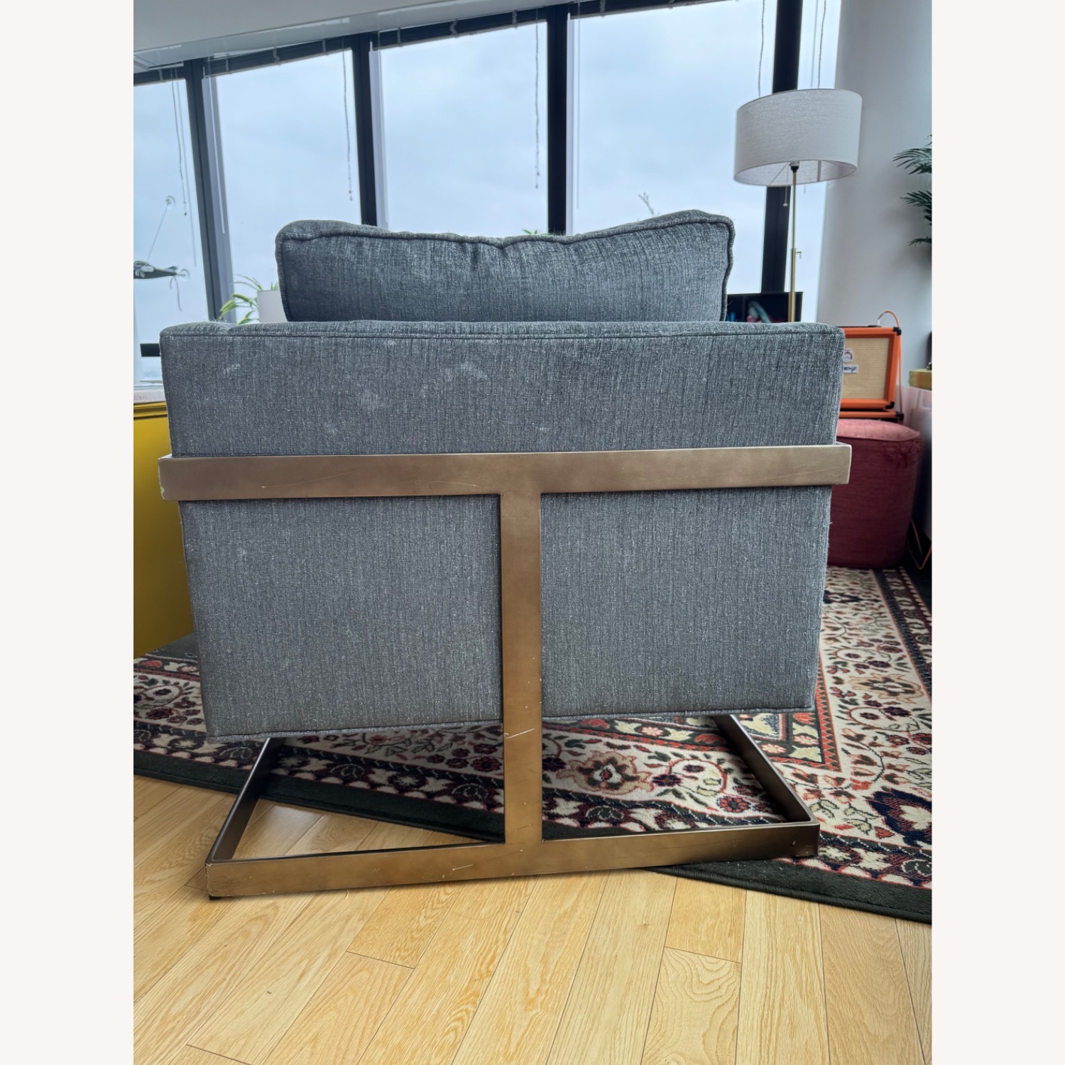 Lexington Furniture Light Gray Fabric Armchair - image-3