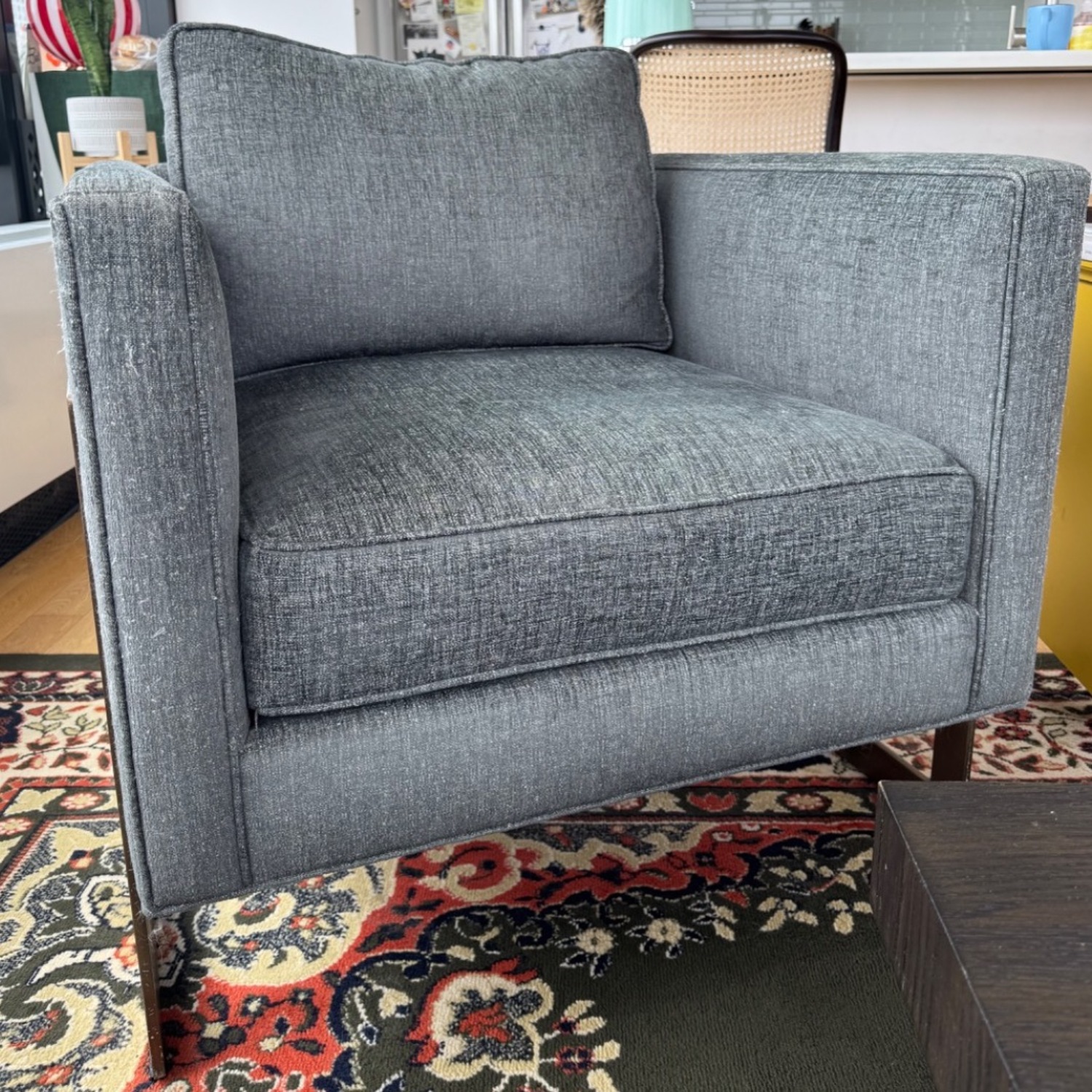 Lexington Furniture Light Gray Fabric Armchair - image-1