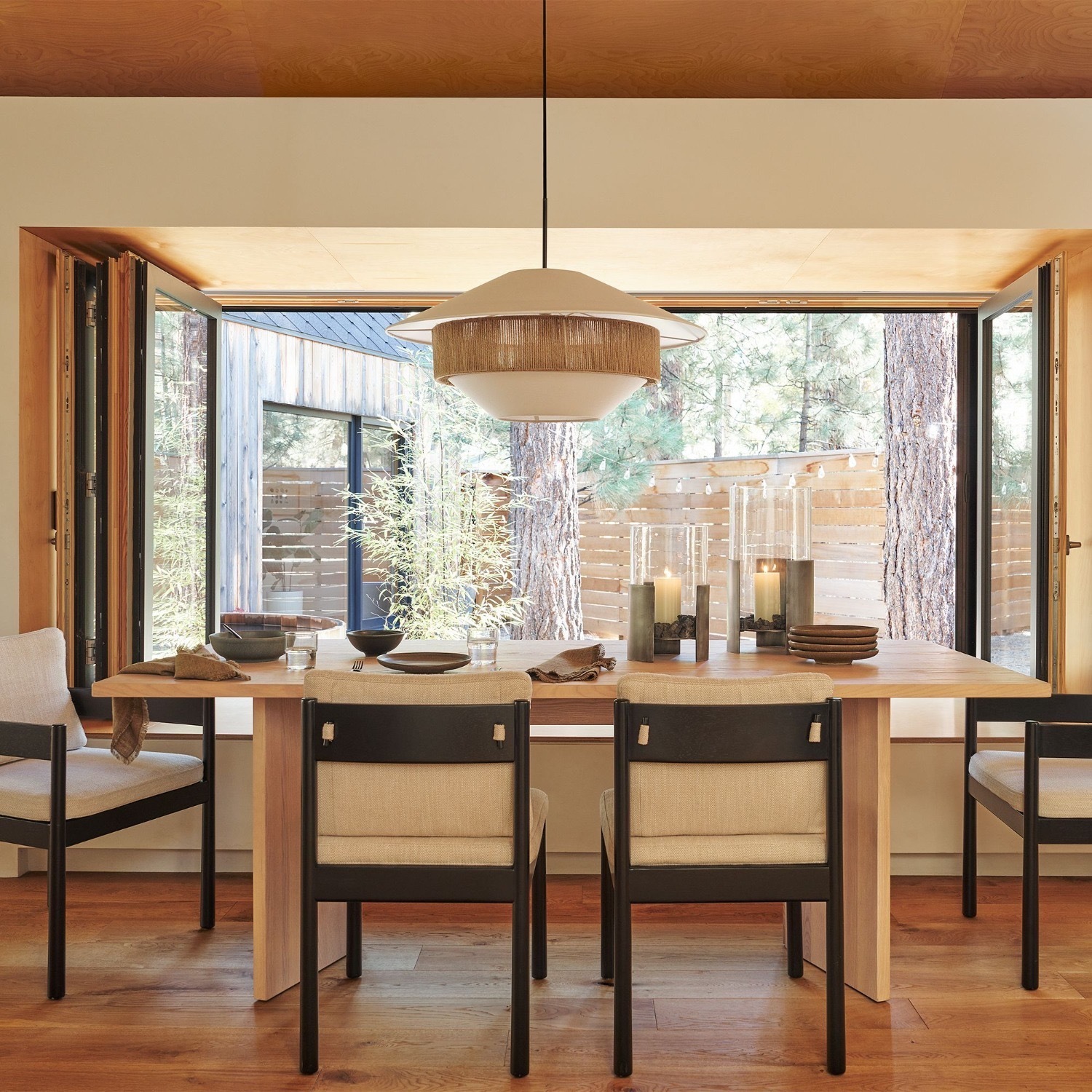 West Elm Bowman Dining Table 112" - image-1