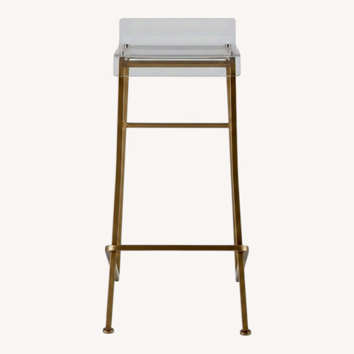 Used Wayfair Corrigan Studio Transparent Resin Stools for sale on AptDeco