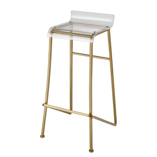 Used Wayfair Corrigan Studio Transparent Resin Stools for sale on AptDeco