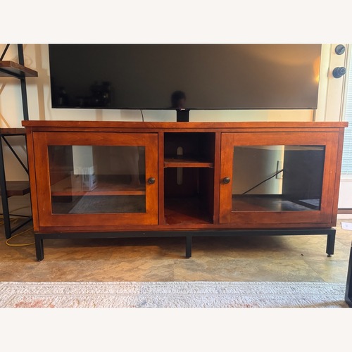 Used Ethan Allen Dark Brown Wood Media Storage for sale on AptDeco