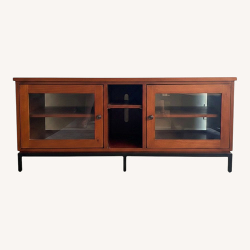 Used Ethan Allen Dark Brown Wood Media Storage for sale on AptDeco