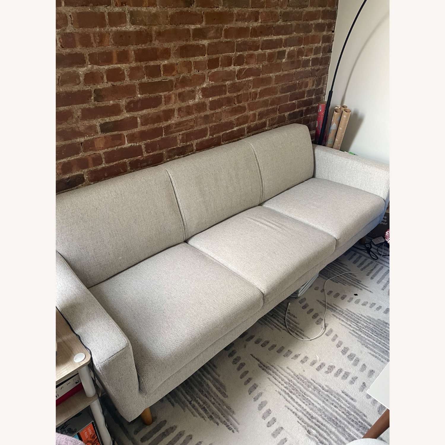 West Elm Oliver Dove Twill Sofa - image-3