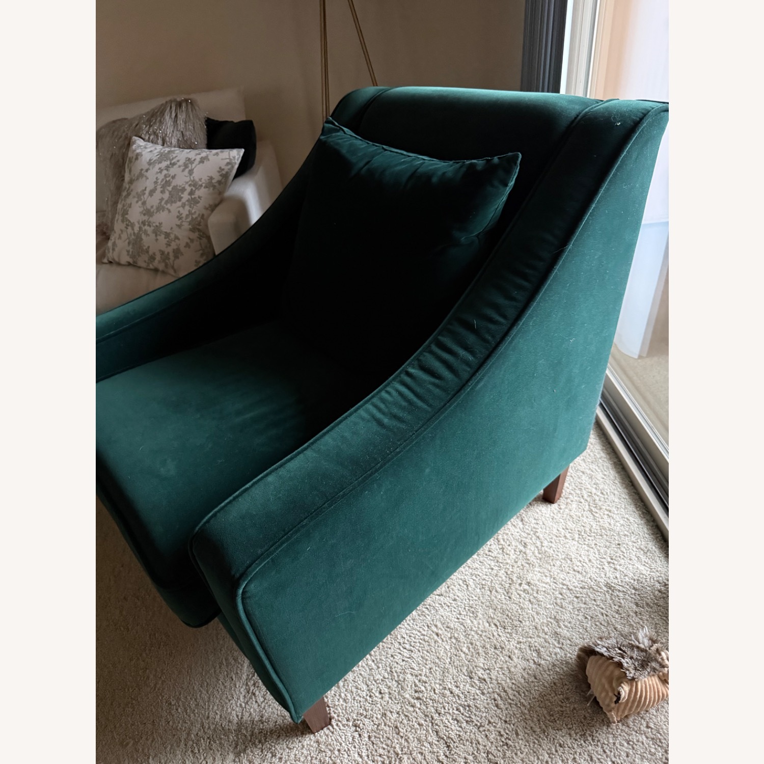 IKEA Flynshult Velvet Green Flynshult Chair - image-2