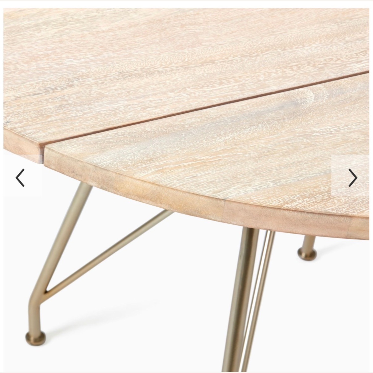 West Elm Natural Jules Drop Leaf Extendable Dining Table - image-2