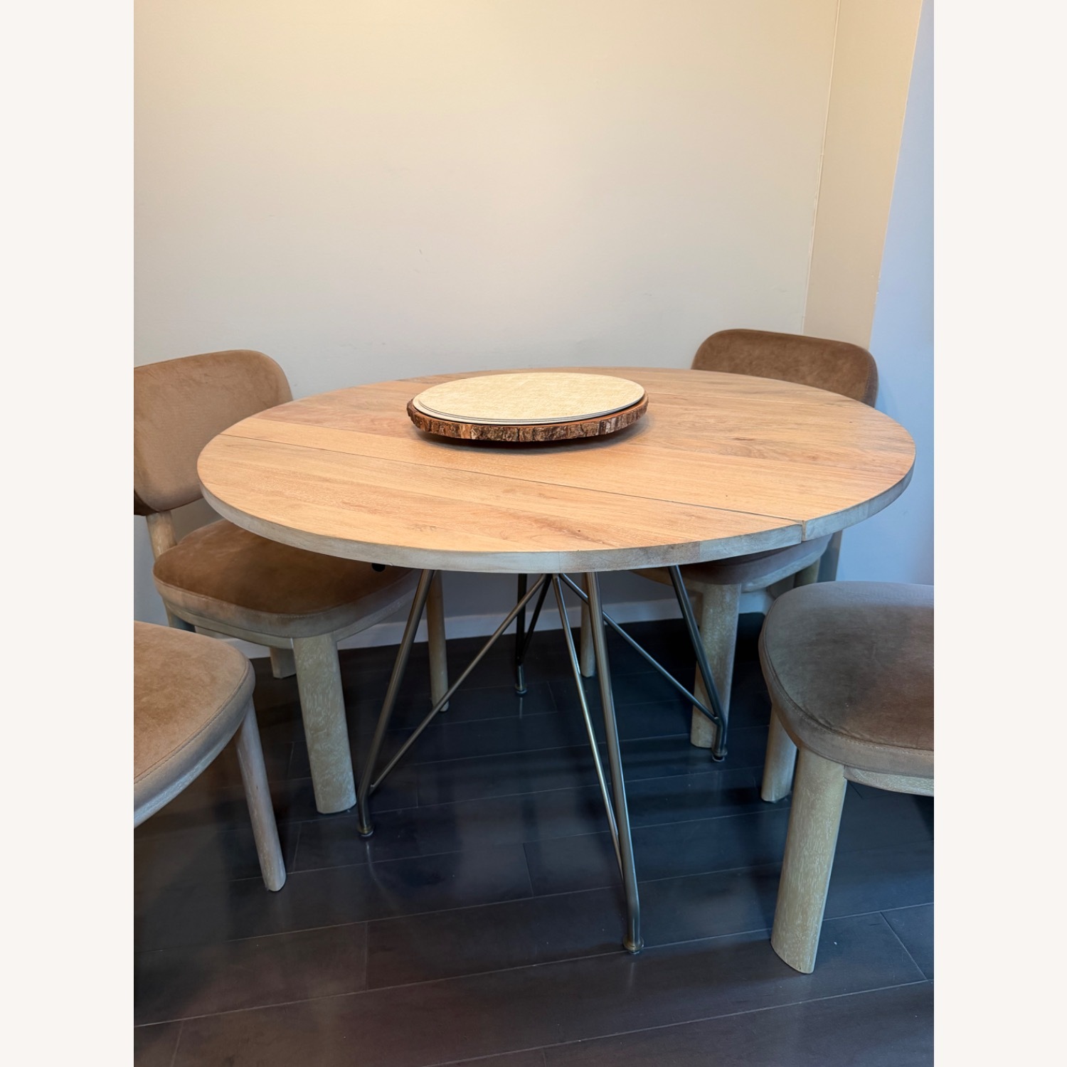 West Elm Natural Jules Drop Leaf Extendable Dining Table - image-4