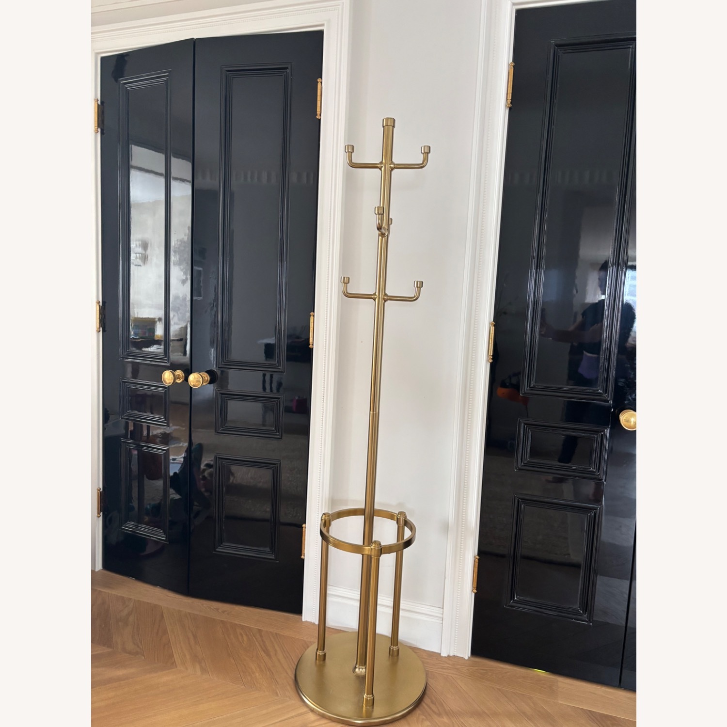 Pottery Barn Everson Brass Coat Rack - image-3