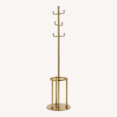 Used Pottery Barn Everson Brass Coat Rack for sale on AptDeco