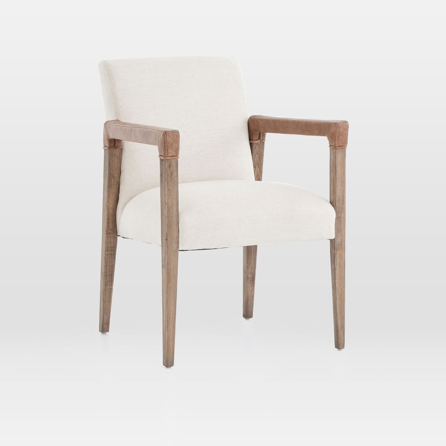 West Elm Wrapped-Arm Upholstered Dining Chair - image-6