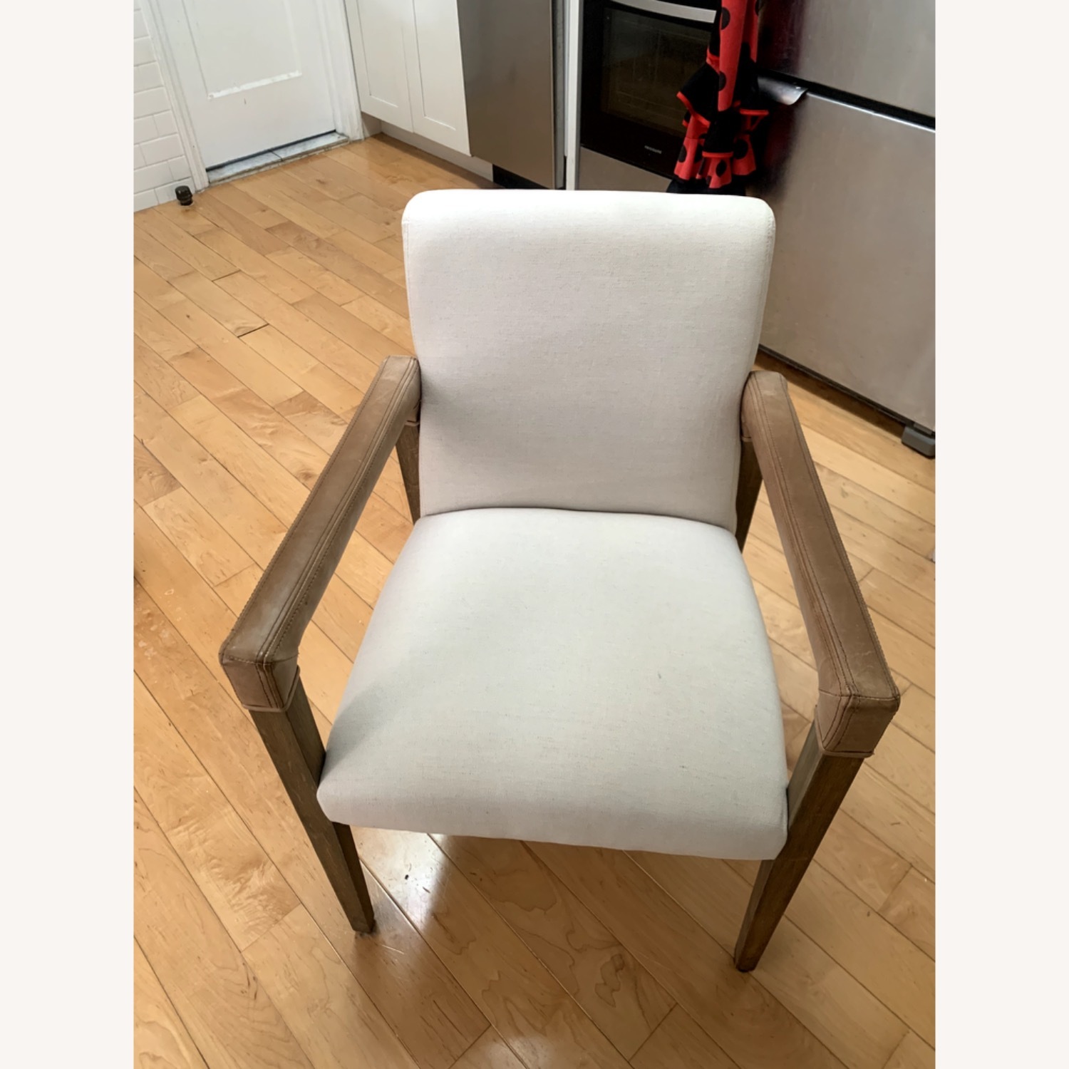 West Elm Wrapped-Arm Upholstered Dining Chair - image-4