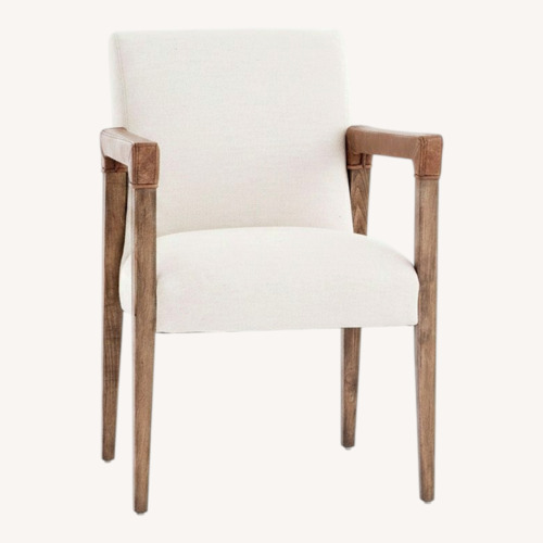 Used West Elm Wrapped-Arm Upholstered Dining Chair for sale on AptDeco