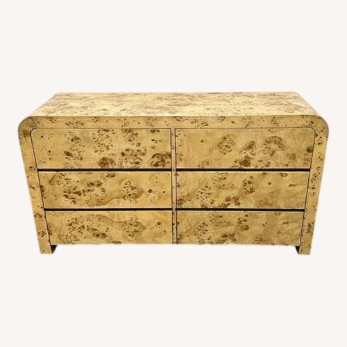 Used Joss and Main Cora Burl Wood 6 Drawer Dresser for sale on AptDeco