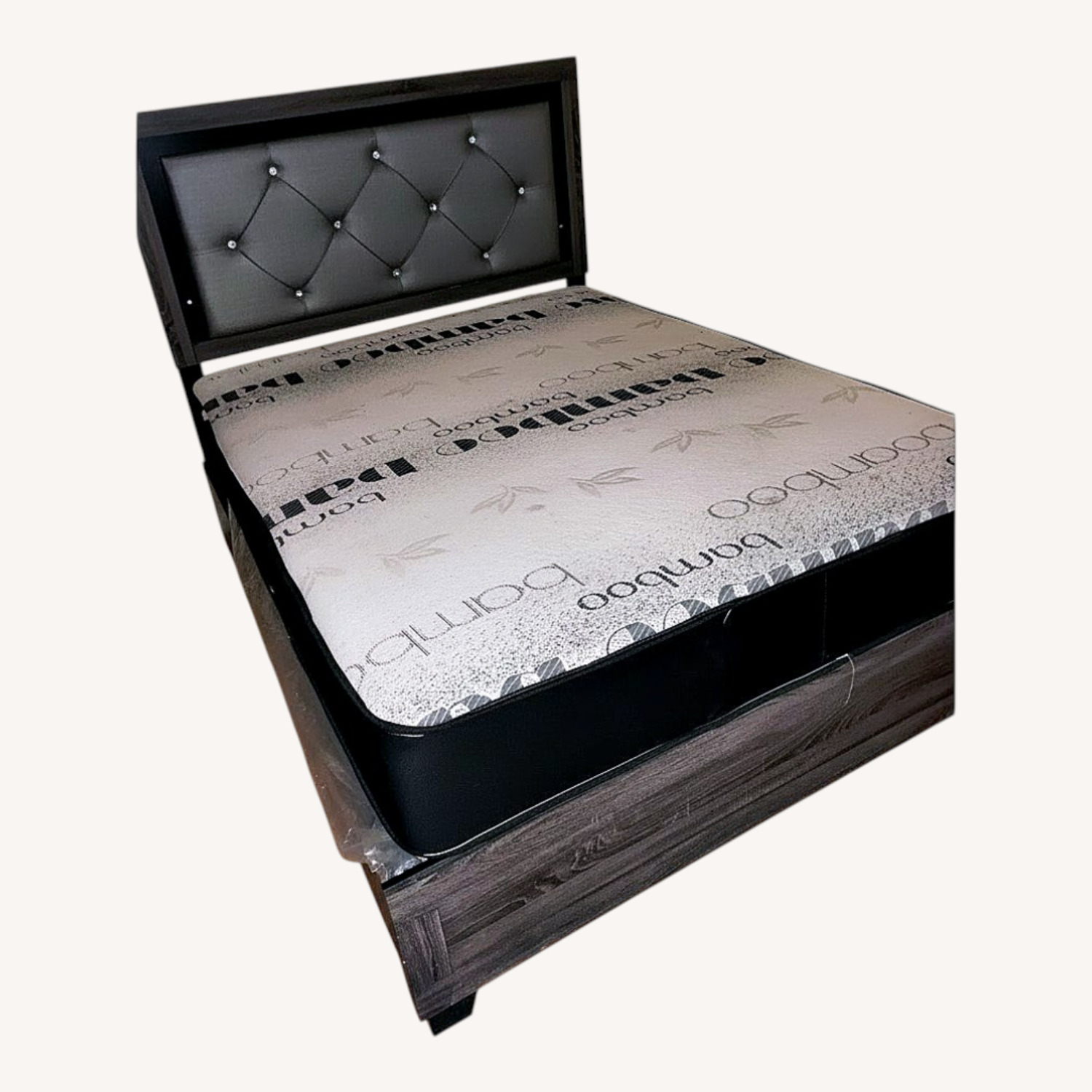Bamboo Queen Size Bed - image-0