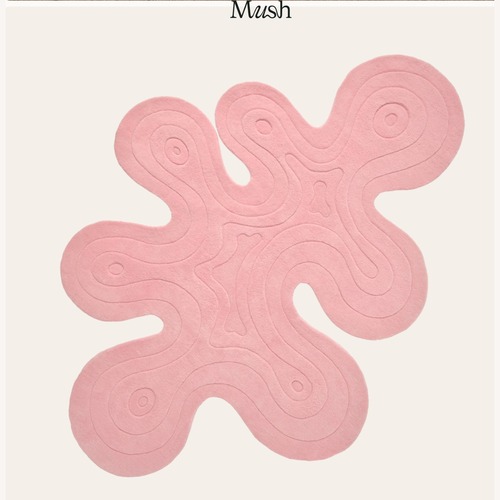 Used MUSH Studios Pink Lrg. Dune Rug New Zealand Wool for sale on AptDeco