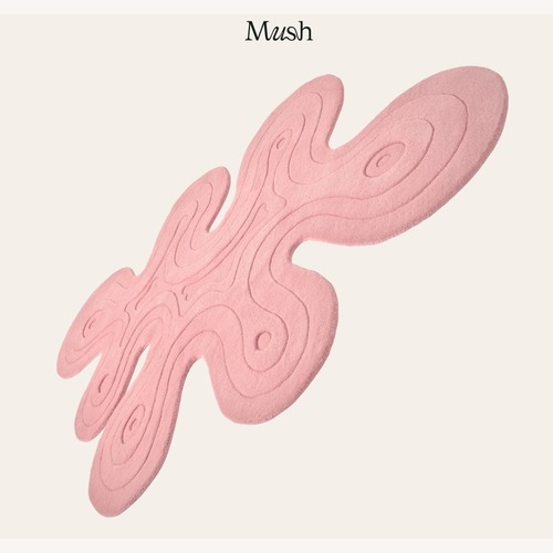 Used MUSH Studios Pink Lrg. Dune Rug New Zealand Wool for sale on AptDeco