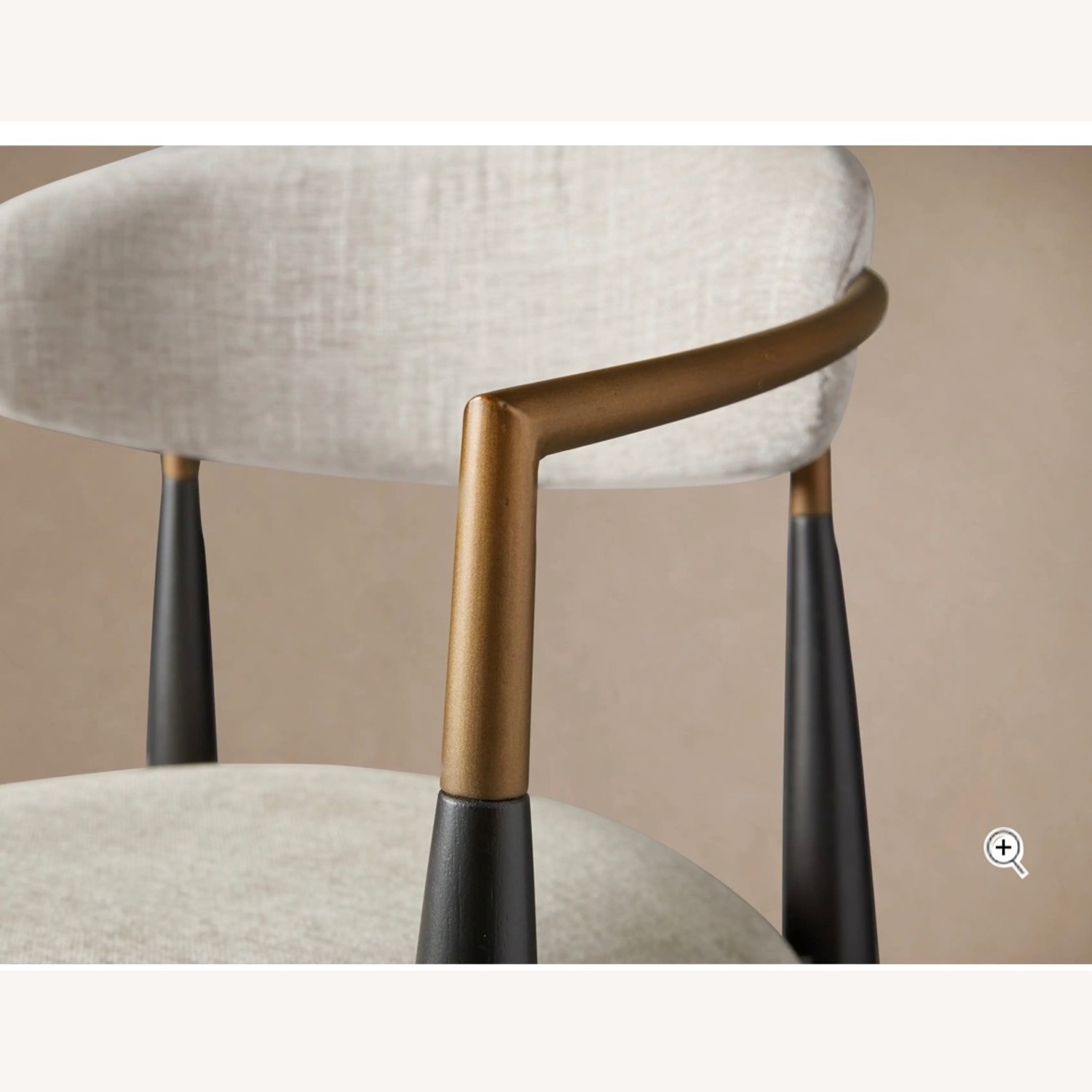 Arhaus Jagger White Fabric Dining Chair - image-2