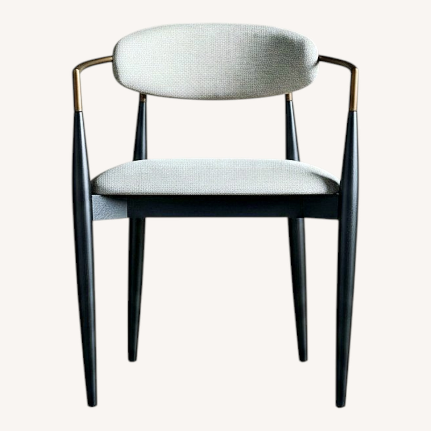 Arhaus Jagger White Fabric Dining Chair - image-0