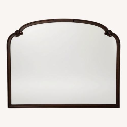 Used Vintage/Antique Finds Dark Brown Wood Wall Mirror for sale on AptDeco