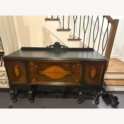 Used Vintage/Antique Finds Dark Brown Wood Sideboard for sale on AptDeco