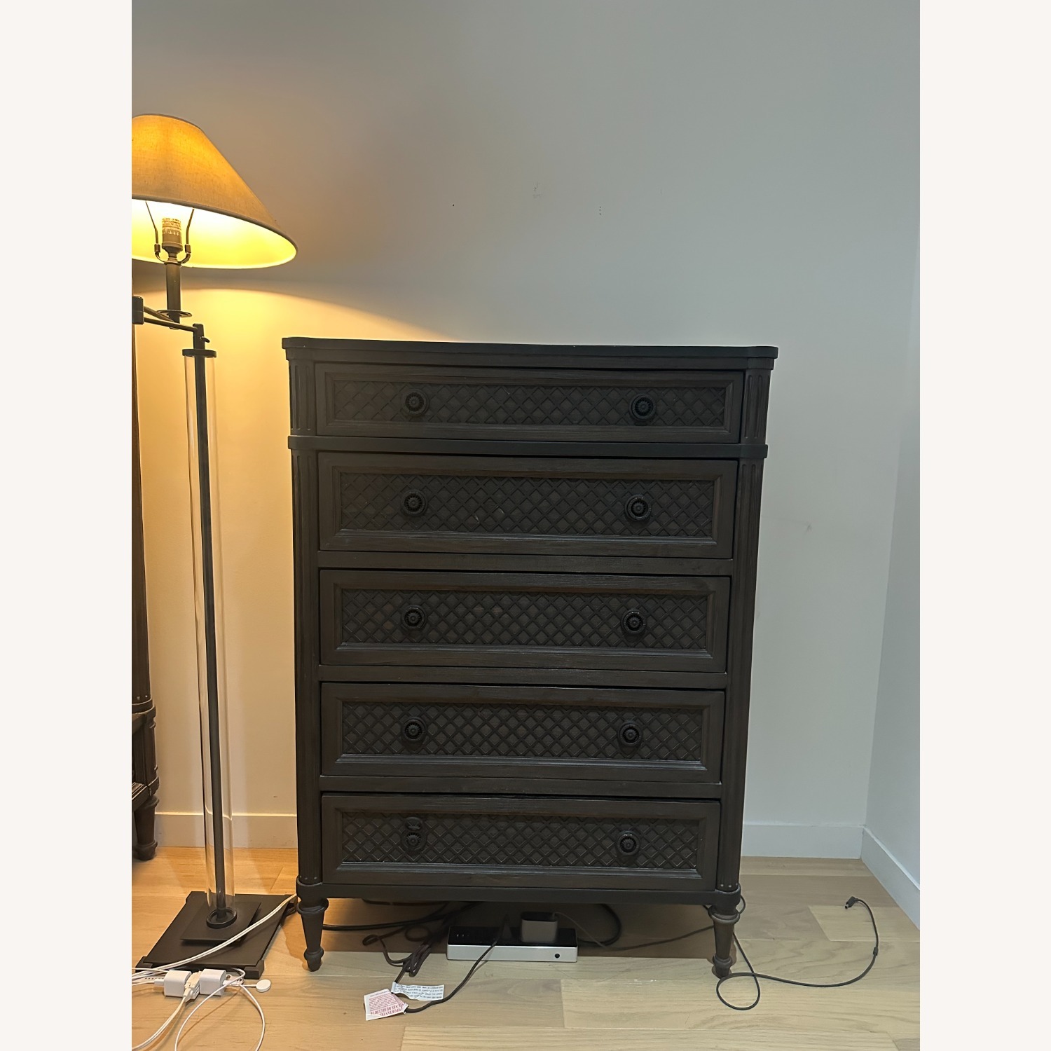 Restoration Hardware Louis XVI Treillage 5-Drawer Dresser - image-1