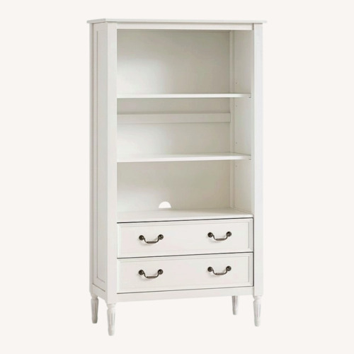 Used Pottery Barn Kids Blythe Light Gray Wood Bookcase for sale on AptDeco