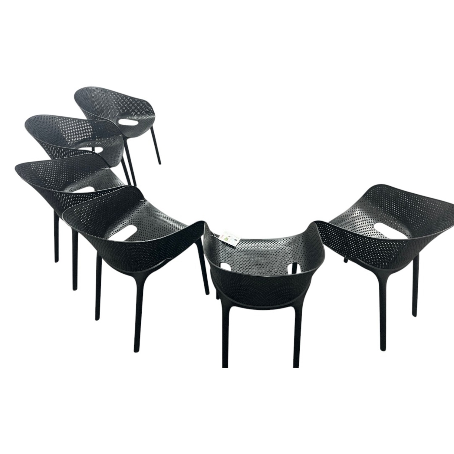 AllModern Farrah Stacking Patio Dining Armchair  - image-6