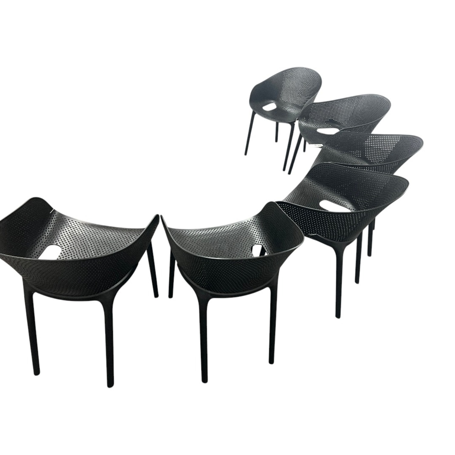AllModern Farrah Stacking Patio Dining Armchair  - image-5