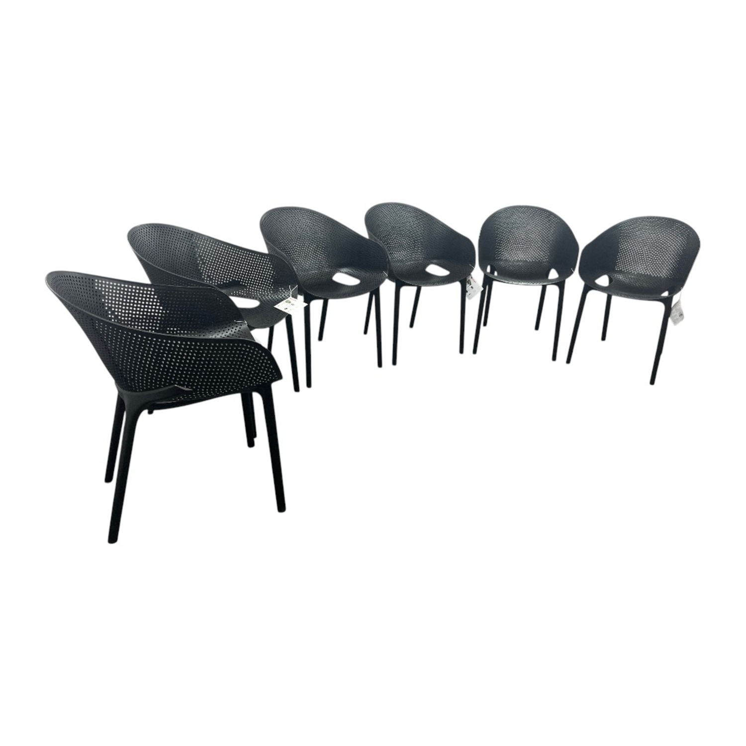 AllModern Farrah Stacking Patio Dining Armchair  - image-9