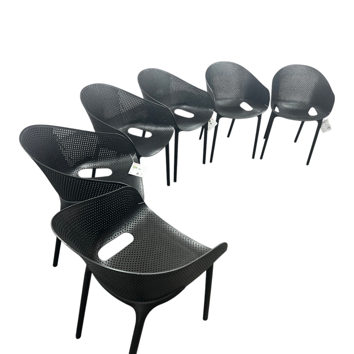 AllModern Farrah Stacking Patio Dining Armchair  - image-7