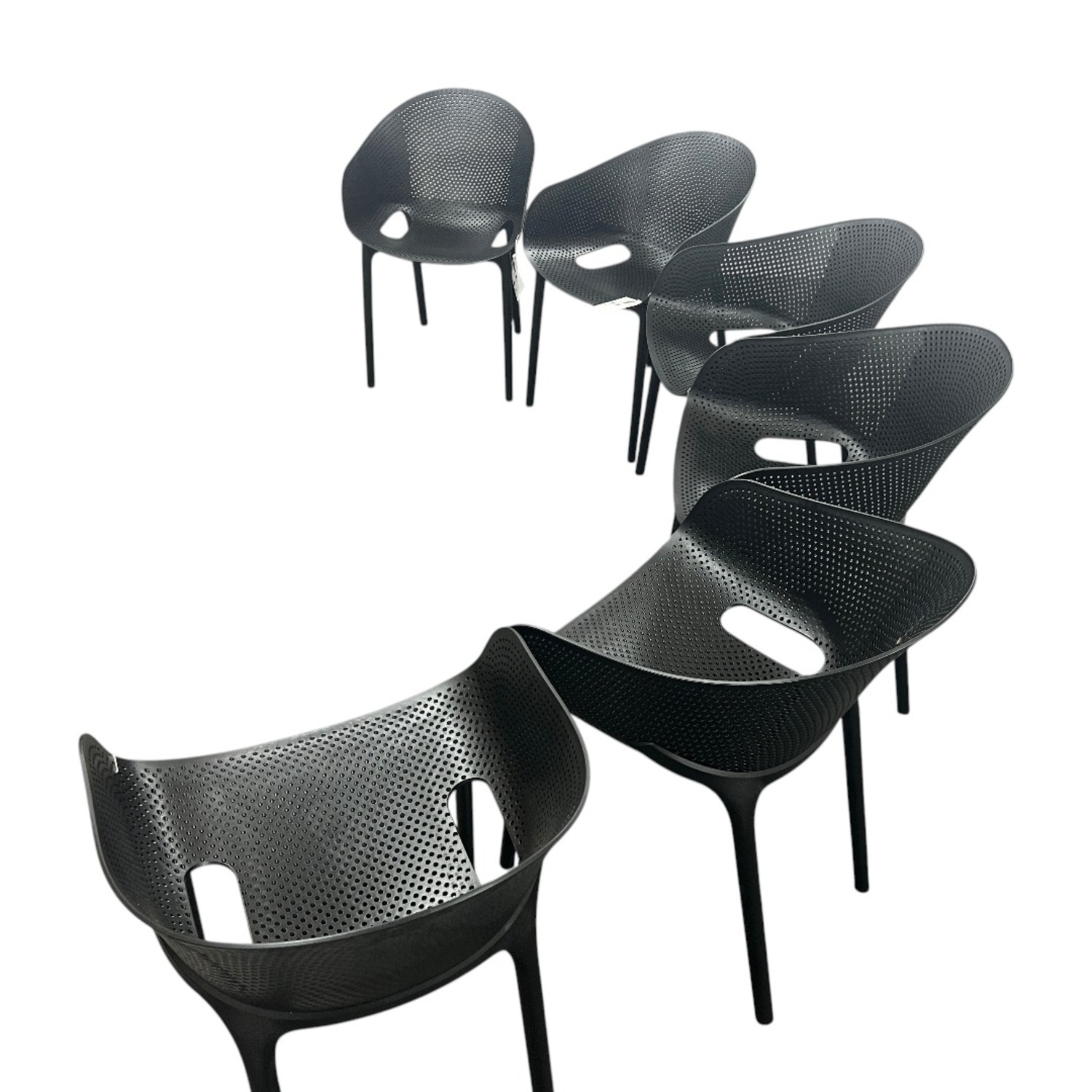 AllModern Farrah Stacking Patio Dining Armchair  - image-4