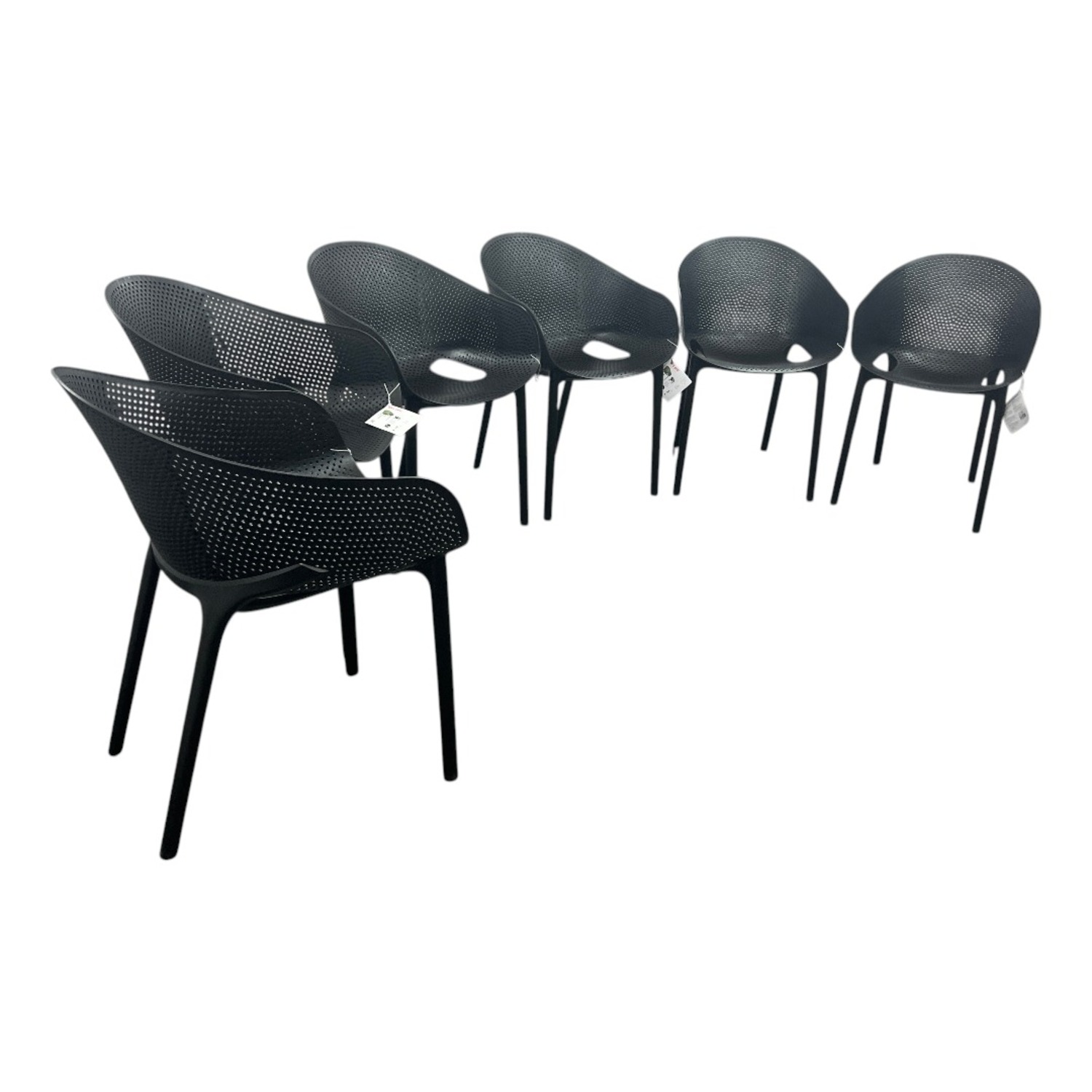 AllModern Farrah Stacking Patio Dining Armchair  - image-8