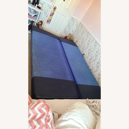 Used Blue Wood Full Bed for sale on AptDeco
